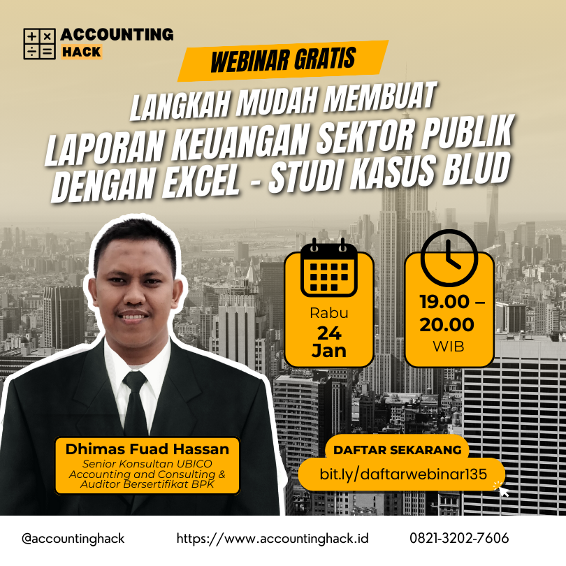 Langkah Mudah Membuat Laporan Keuangan Sektor Publik Dengan Excel - Implementasi BLUD | Webinar 135