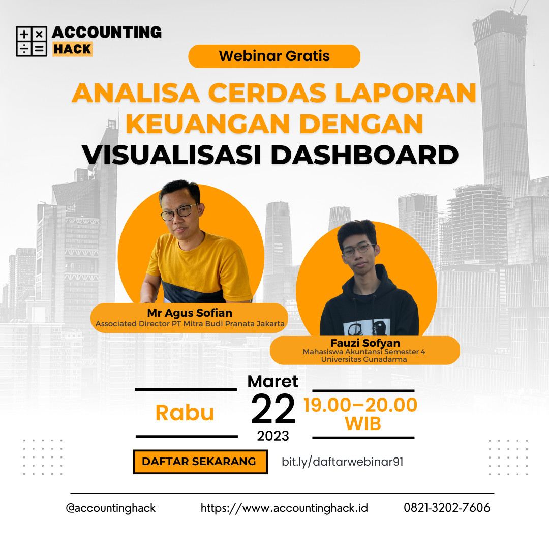 Analisa Cerdas Laporan Keuangan dengan Visualisasi Dashboard | Webinar 091