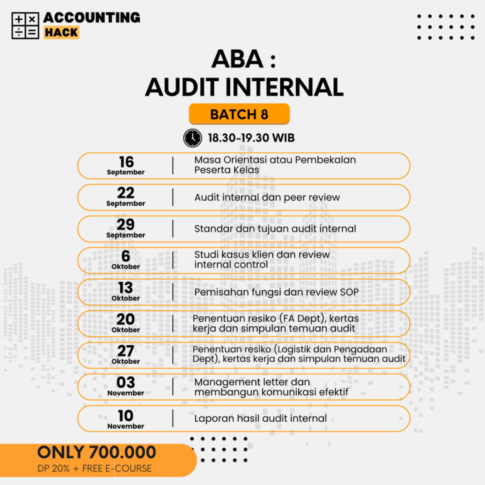 Audit Internal 101 Batch 8