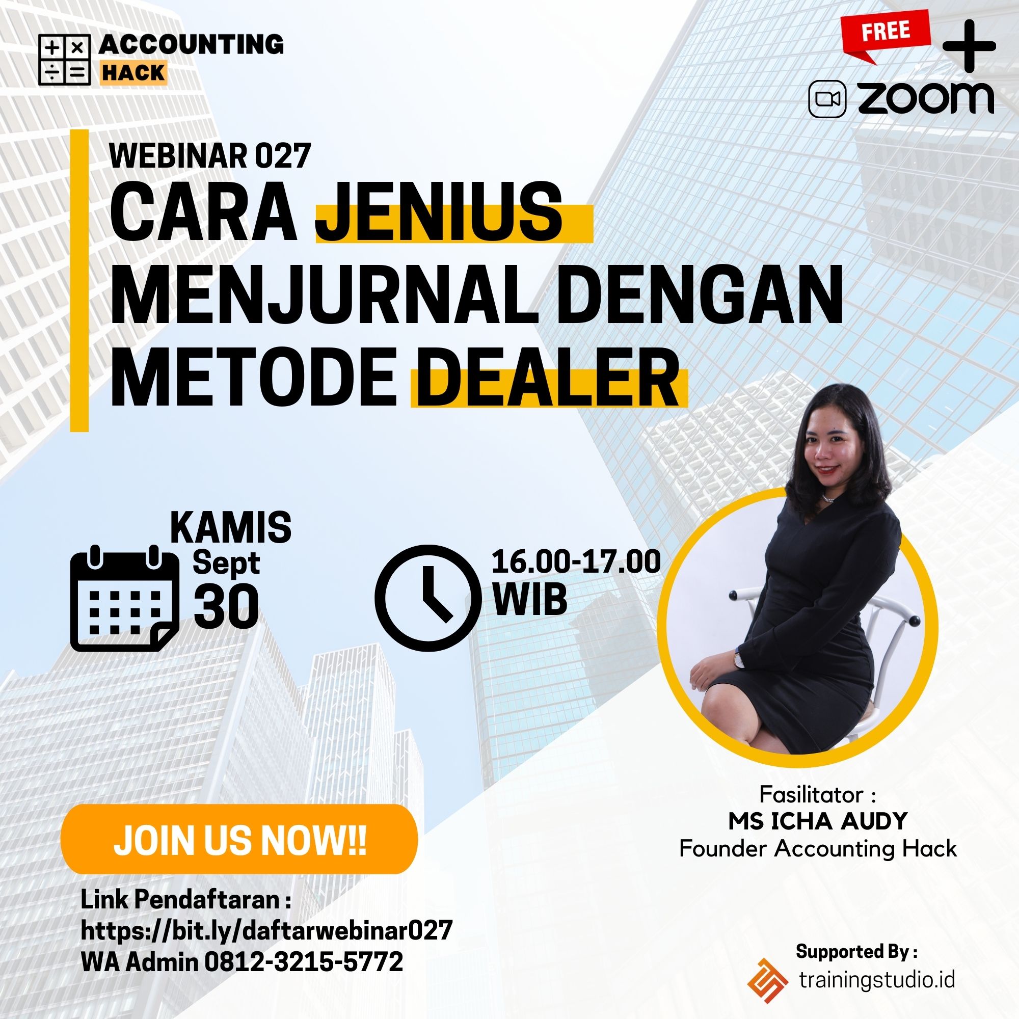 Webinar 027: Cara Jenius Menjurnal dengan Metode DEALER