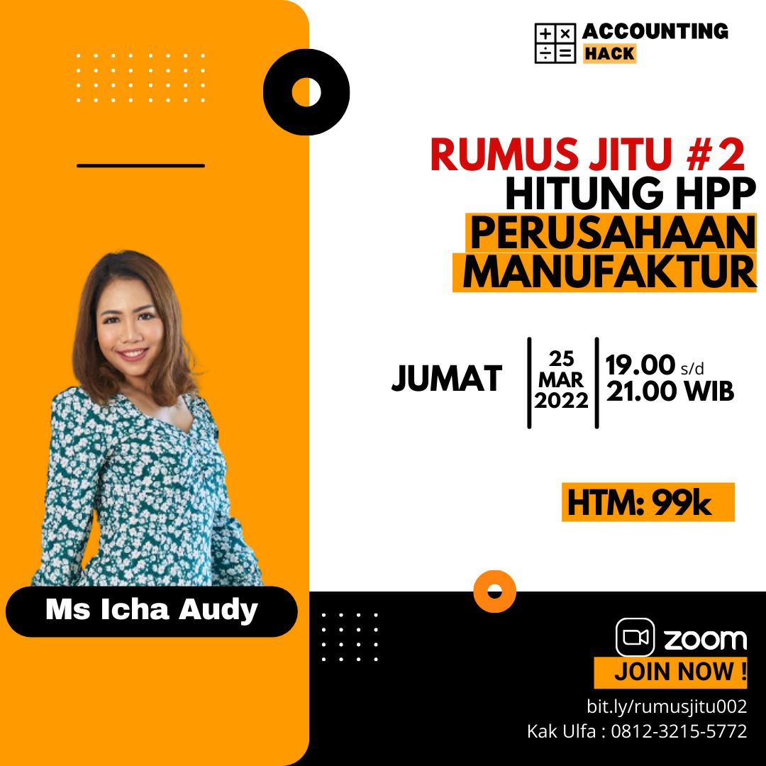 Rumus Jitu #2 Hitung HPP Perusahaan manufaktur