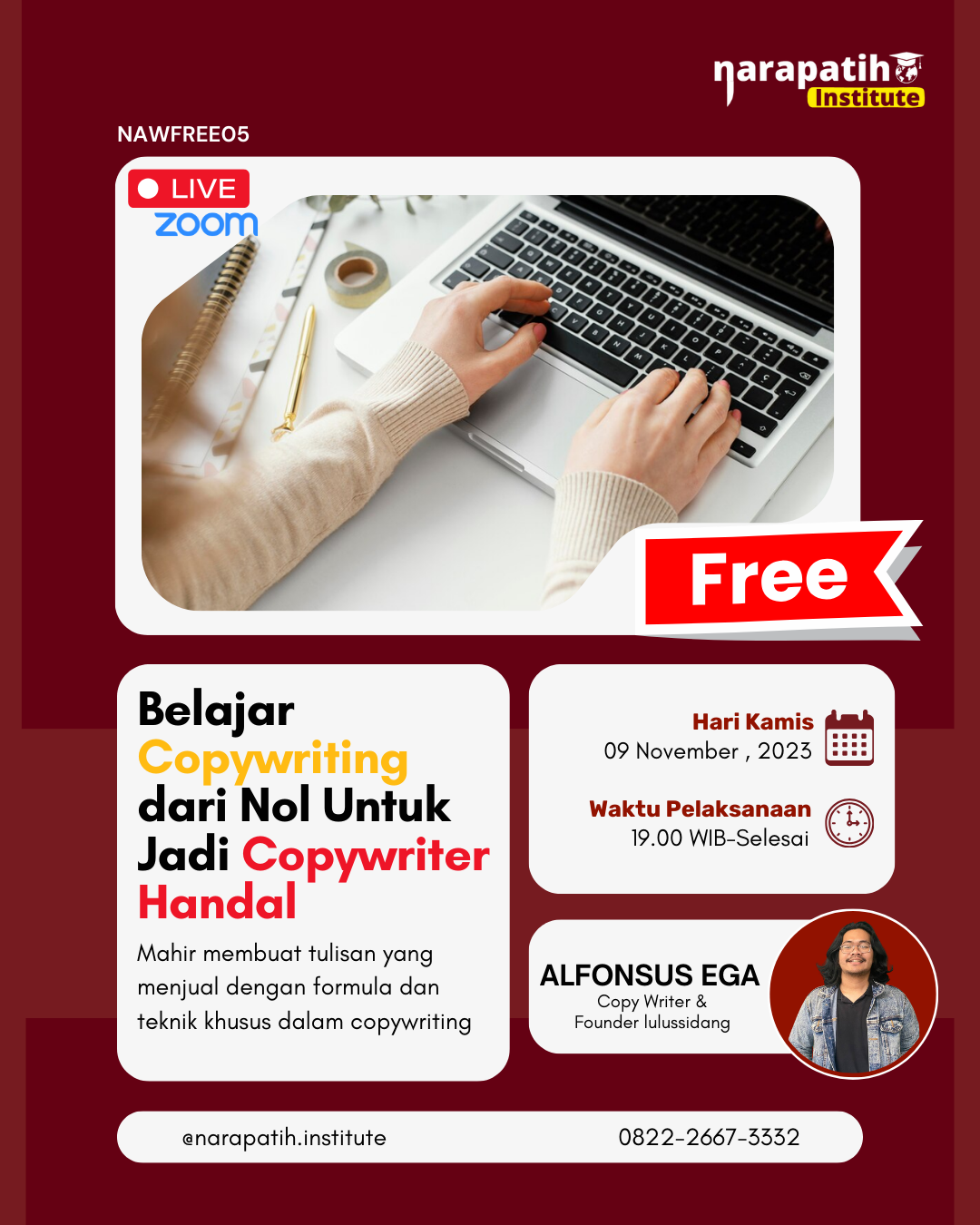 NaWfree 005 I Belajar Copywriting Dari Nol Untuk Jadi Copywriter Handal